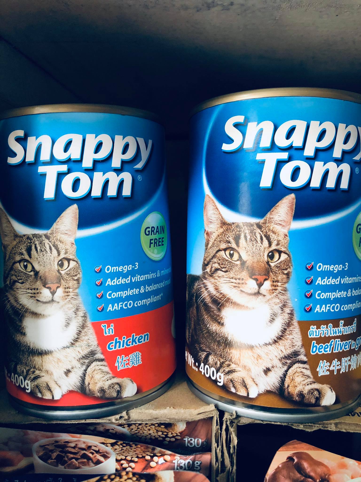 Pate cho mèo Snappy Tom vị gà lon 400g