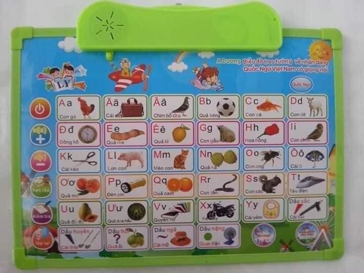 Bảng điện tử thông minh 11 chủ đề, Bảng học chữ cái đa năng, giúp bé tự phát triển toàn diện, học tập tốt, kích thích trí thông minh tưởng tượng cho bé