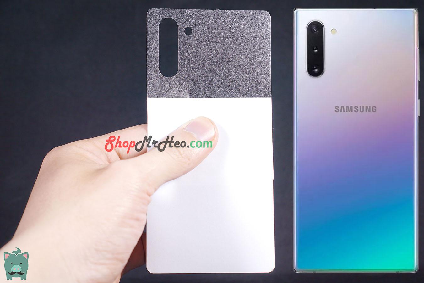 [HCM]Bộ 3 Skin Dán Mặt Sau Lưng Vân 3D Carbon Samsung Galaxy Note 10