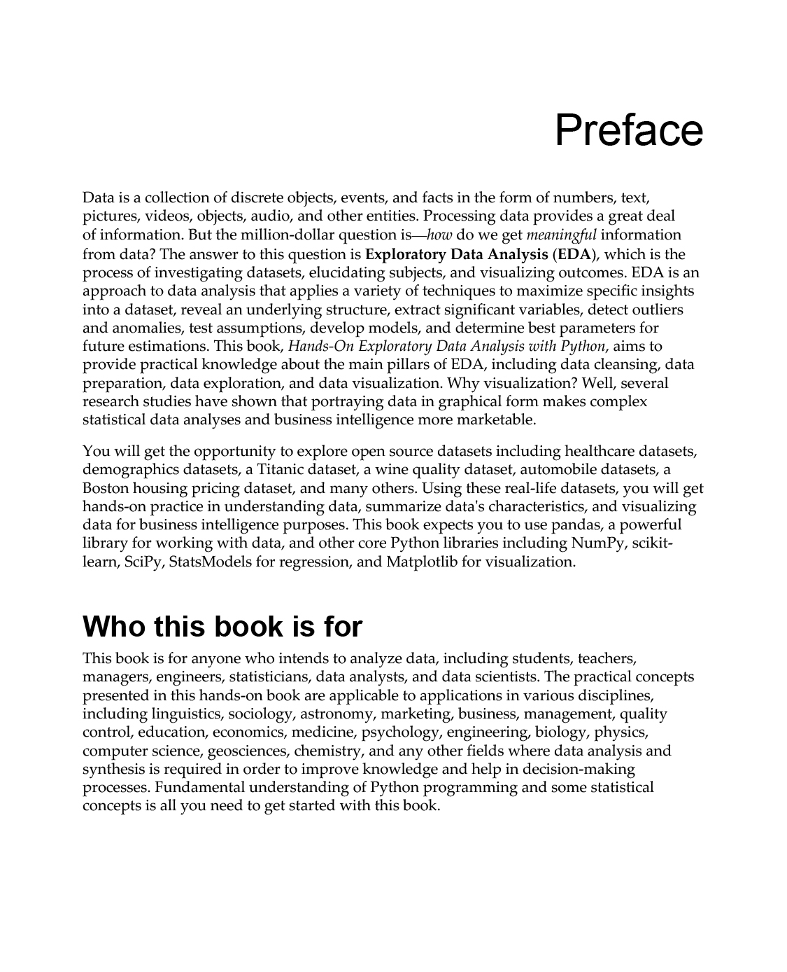 Hands-On Exploratory Data Analysis with Python