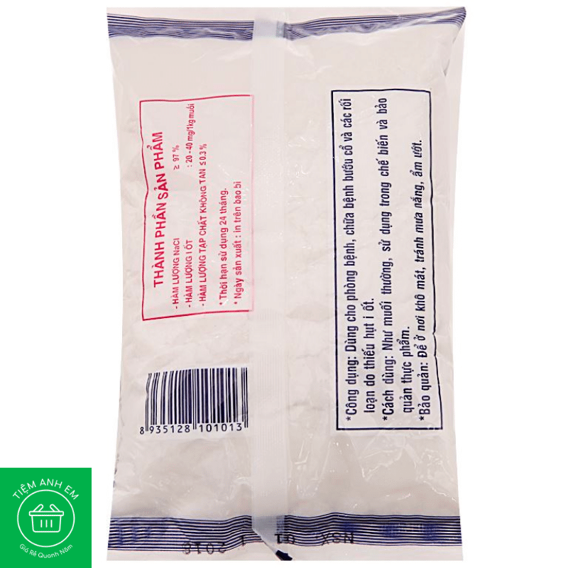 Muối I-ốt Bạc Liêu gói 500g