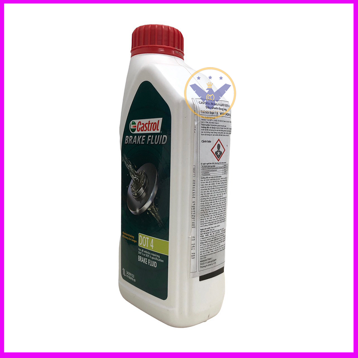 COMBO 2 dầu phanh, dầu thắng Castrol Brake Fluid Dot 4 Lon 1L