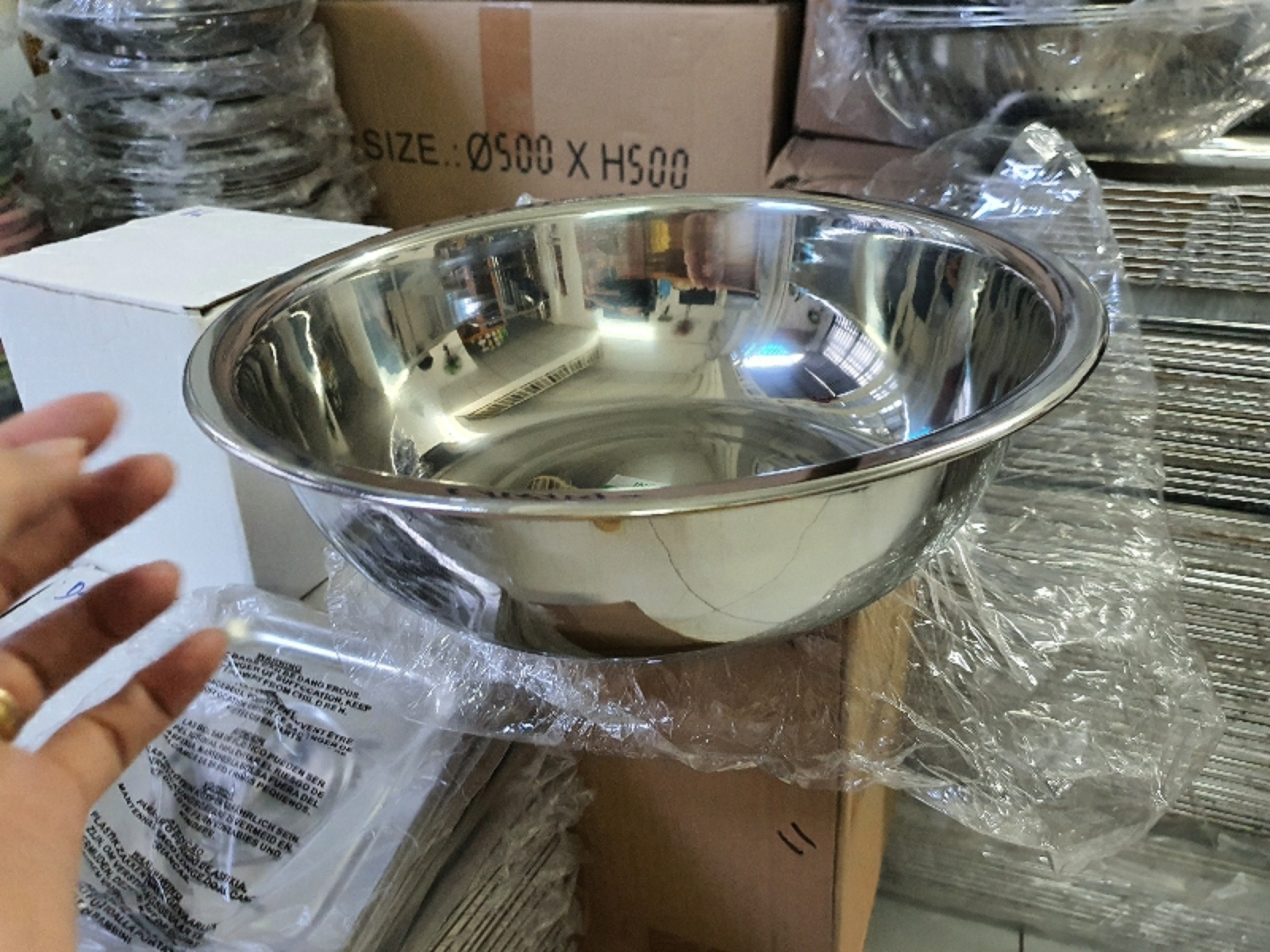 Thau inox 304 cao cấp / Size từ 20 cm - 30 cm