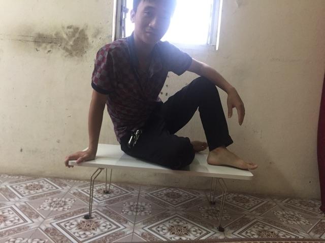bàn gấp học sinh trắng  80-40cm