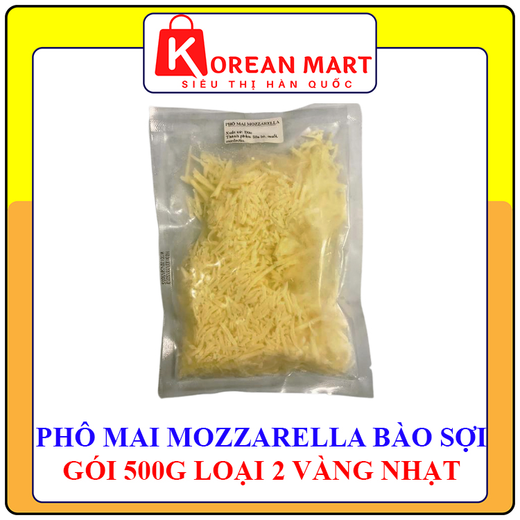 Phô mai bào sợi Mozzarella Đức gói 500g