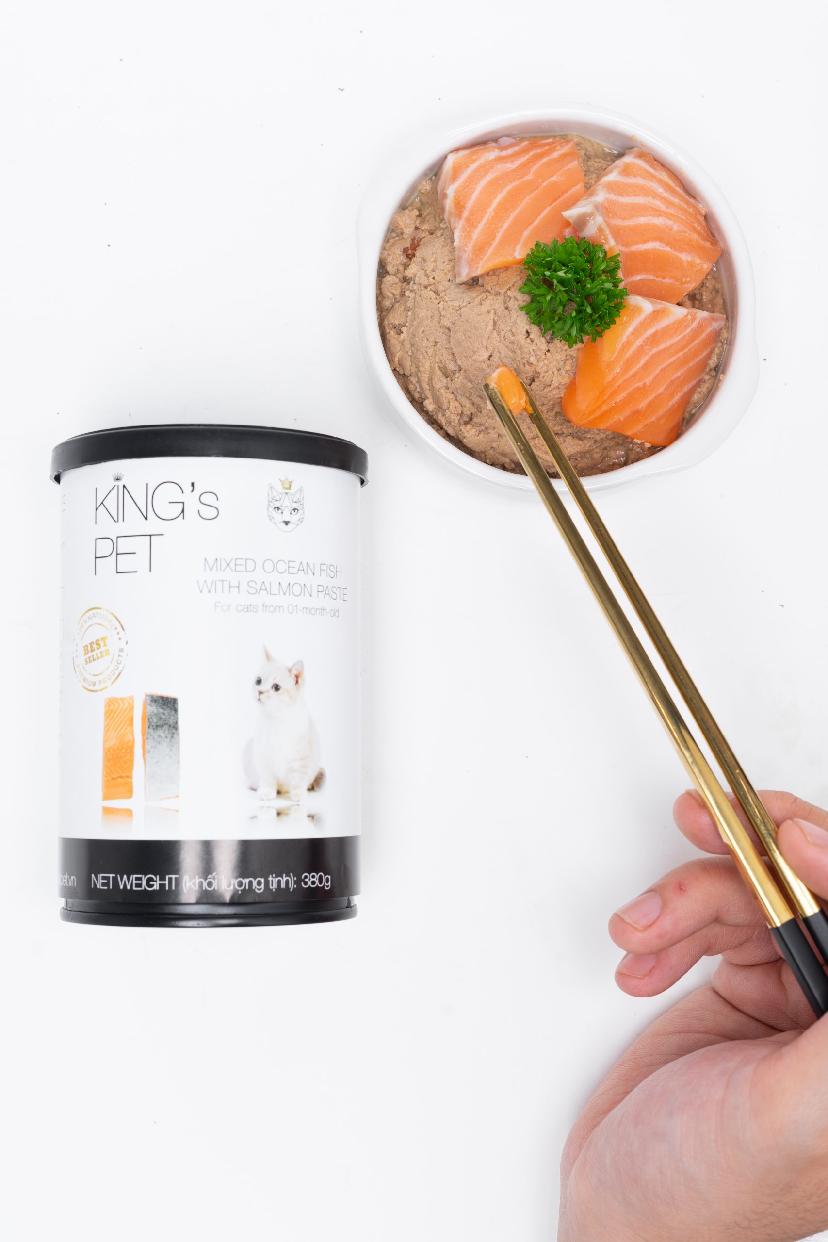 [date 5/2026] Pate King's Pet cho chó mèo lon 380G