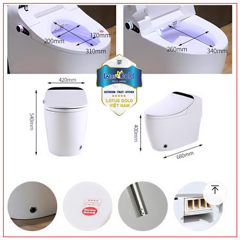 Bồn cầu Smart GOLD-Rose
