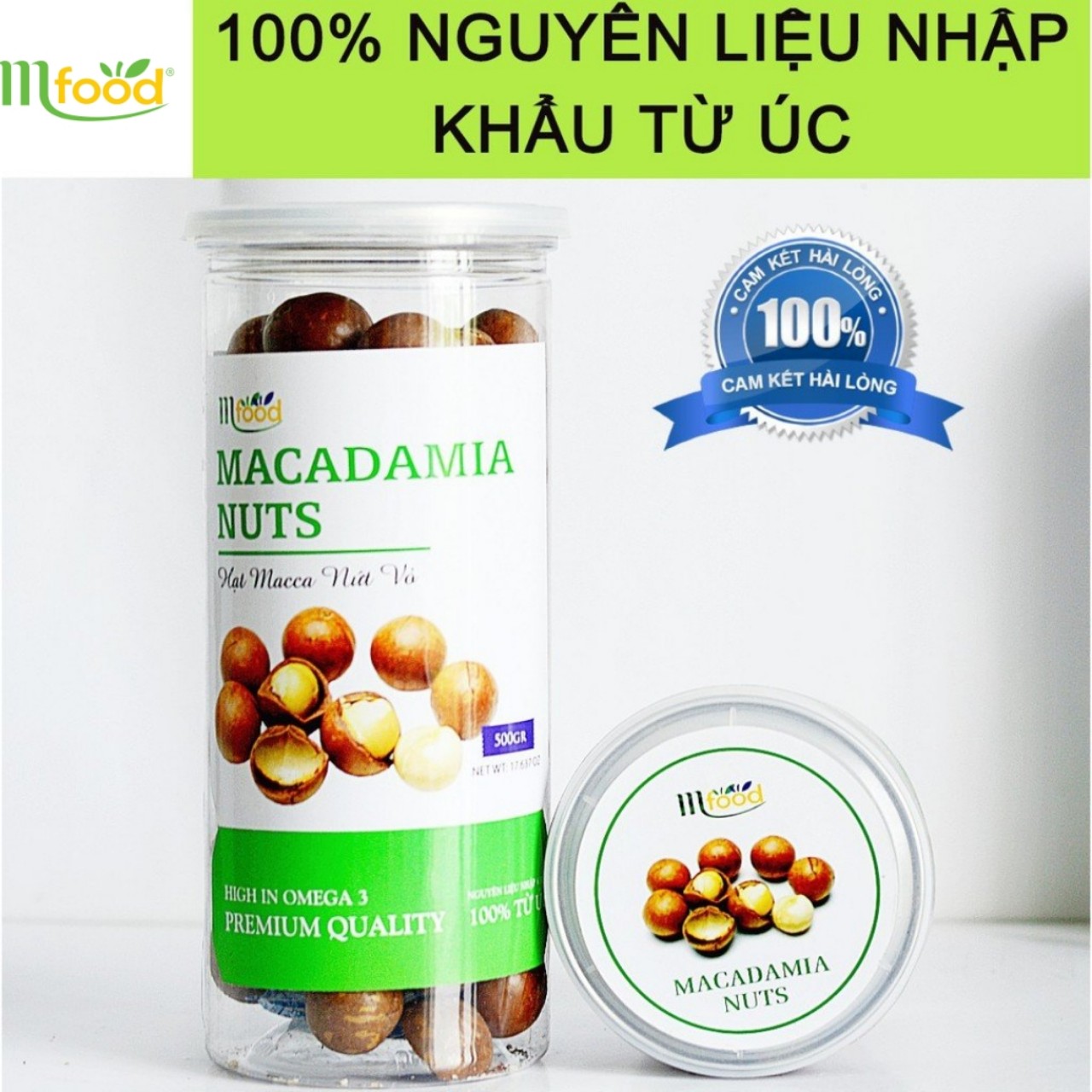 [HCM]Hạt Macca Úc Mfood Hủ 500G - Tặng Kèm Đồ Khui
