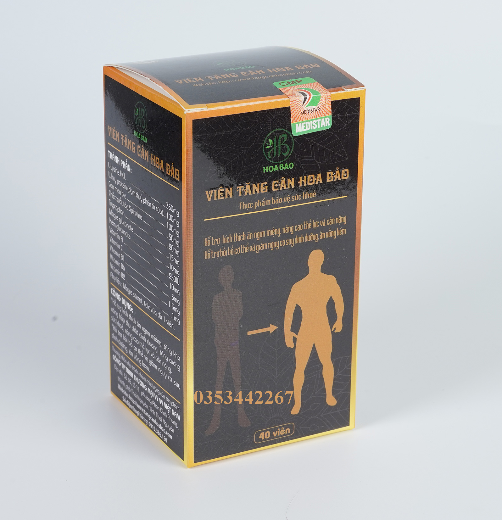 [HCM]Viên tăng cân Hoa Bảo - 1 hộp