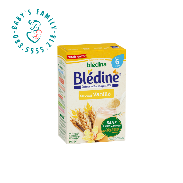Bột Lắc Pha Sữa Bledine Pháp Cho Bé Từ 6 Tháng - Hộp 400Gr