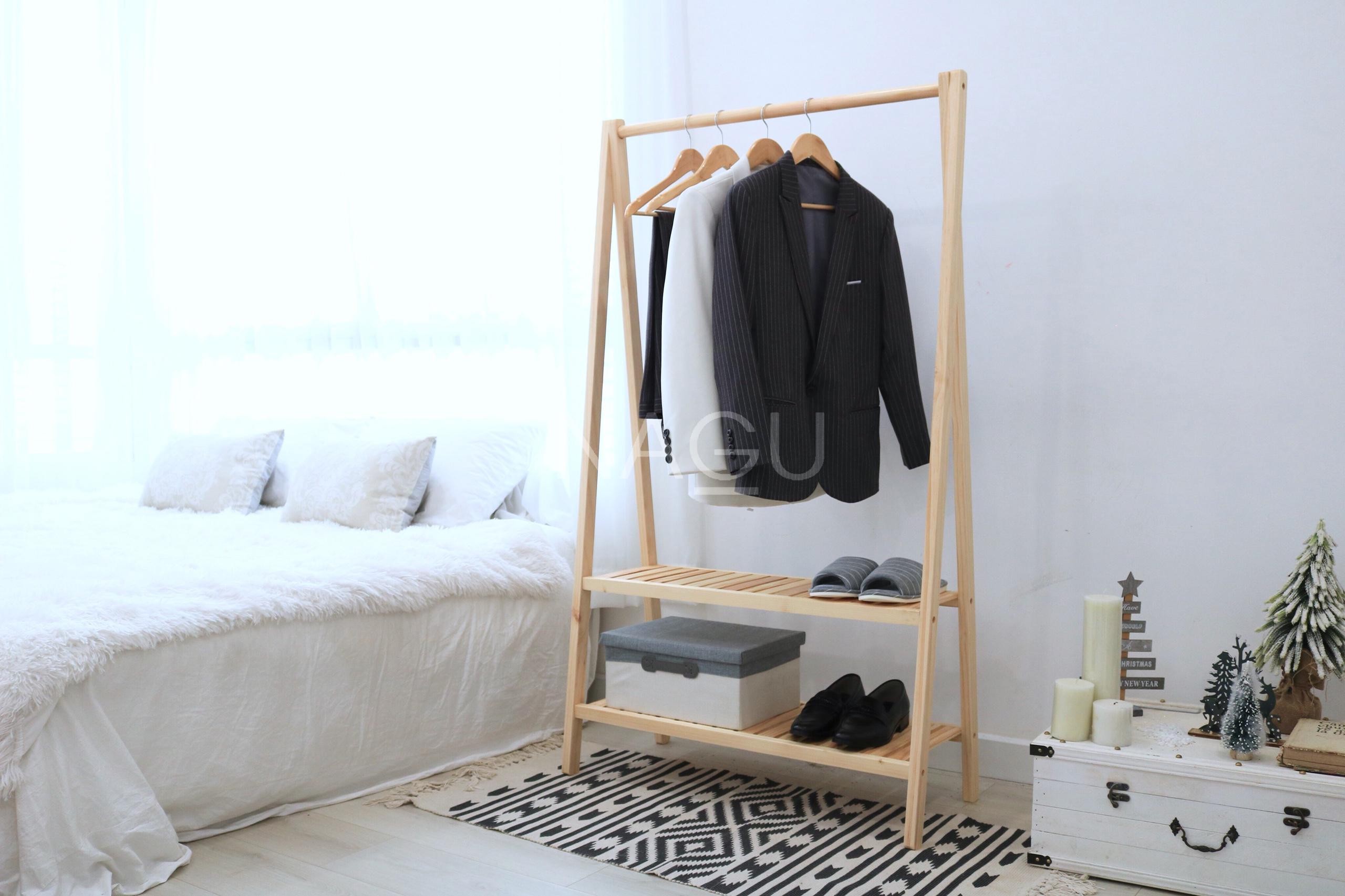 NAGU Kệ Gỗ Treo Đồ Chữ A ( A Hanger 2F)