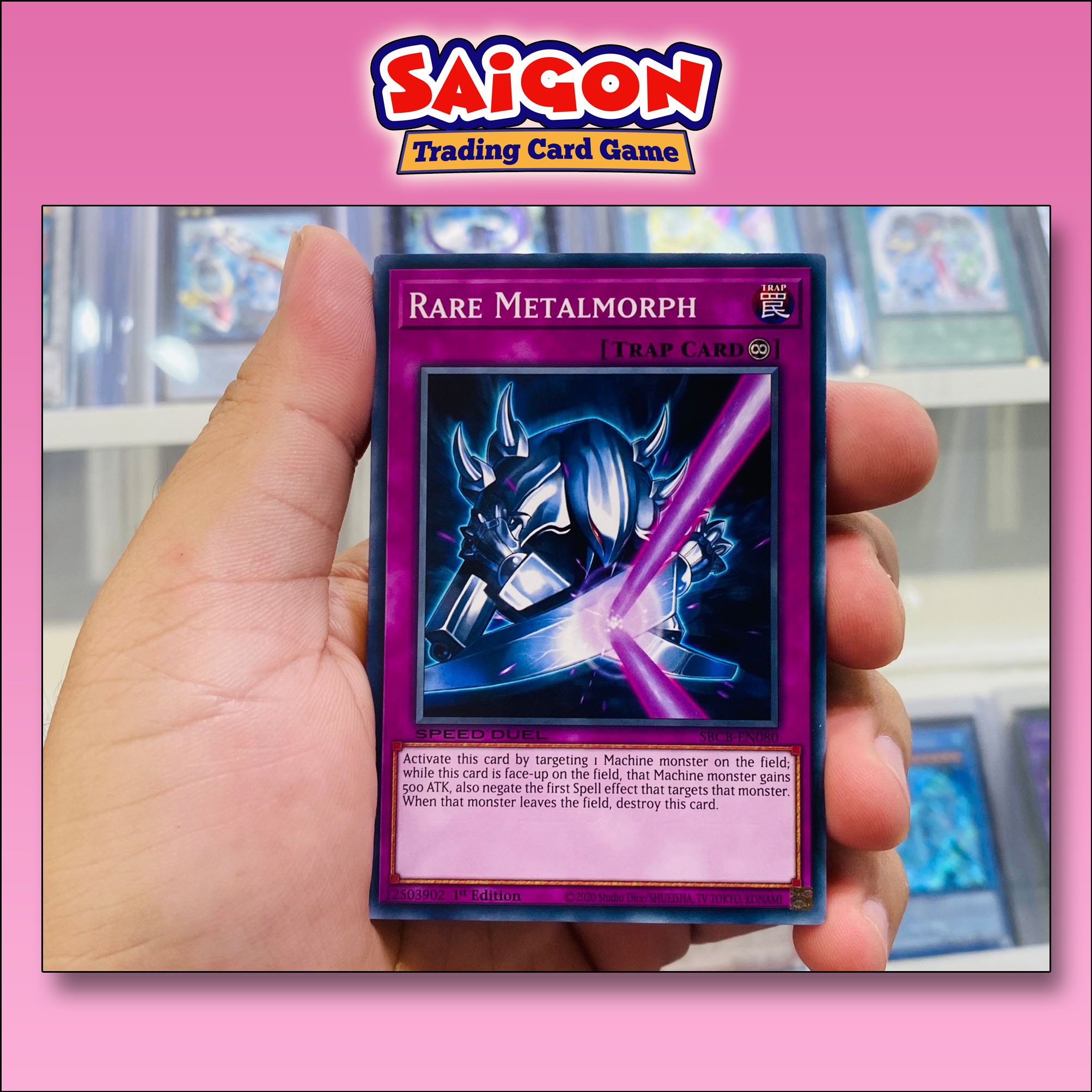 Thẻ bài yugioh mã sbcb-en080 - rare metalmorph - common - 1st edition
