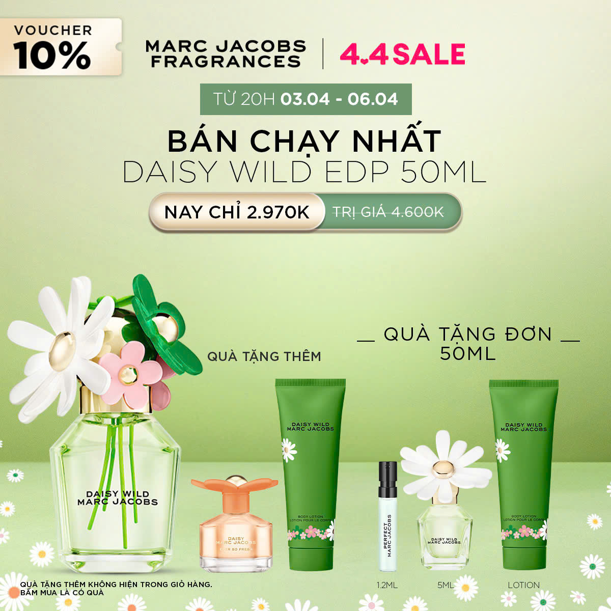 Nước hoa Nữ Marc Jacobs DAISY Wild EDP 50ml Refillable