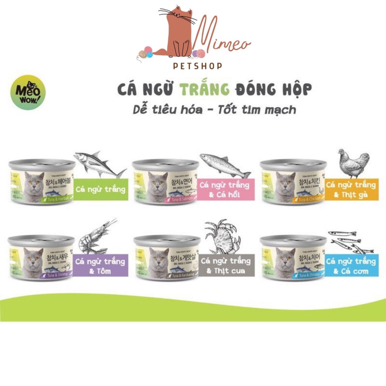 Pate mèo MEOWOW lon 80gr
