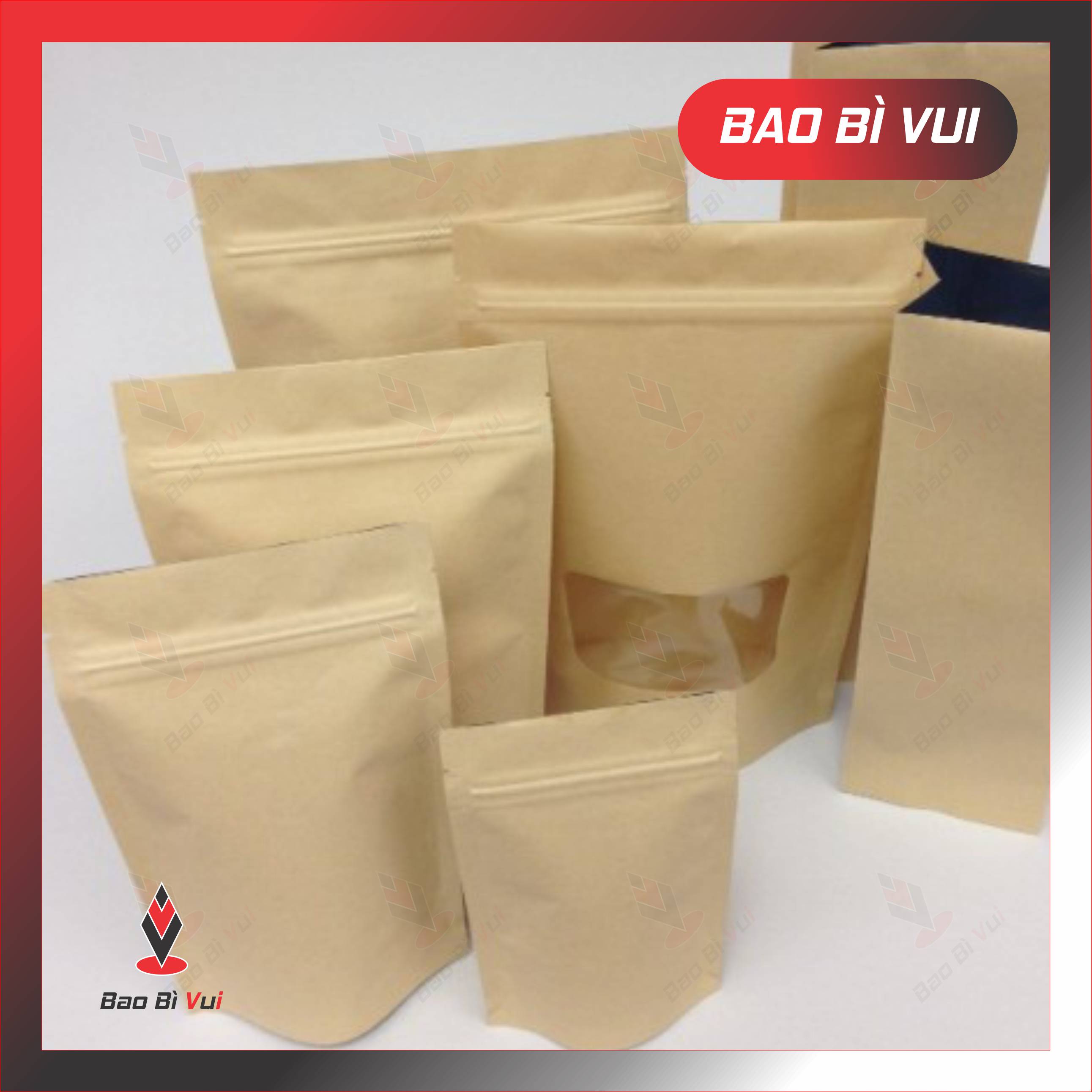 Túi Zip Giấy Đáy Đứng