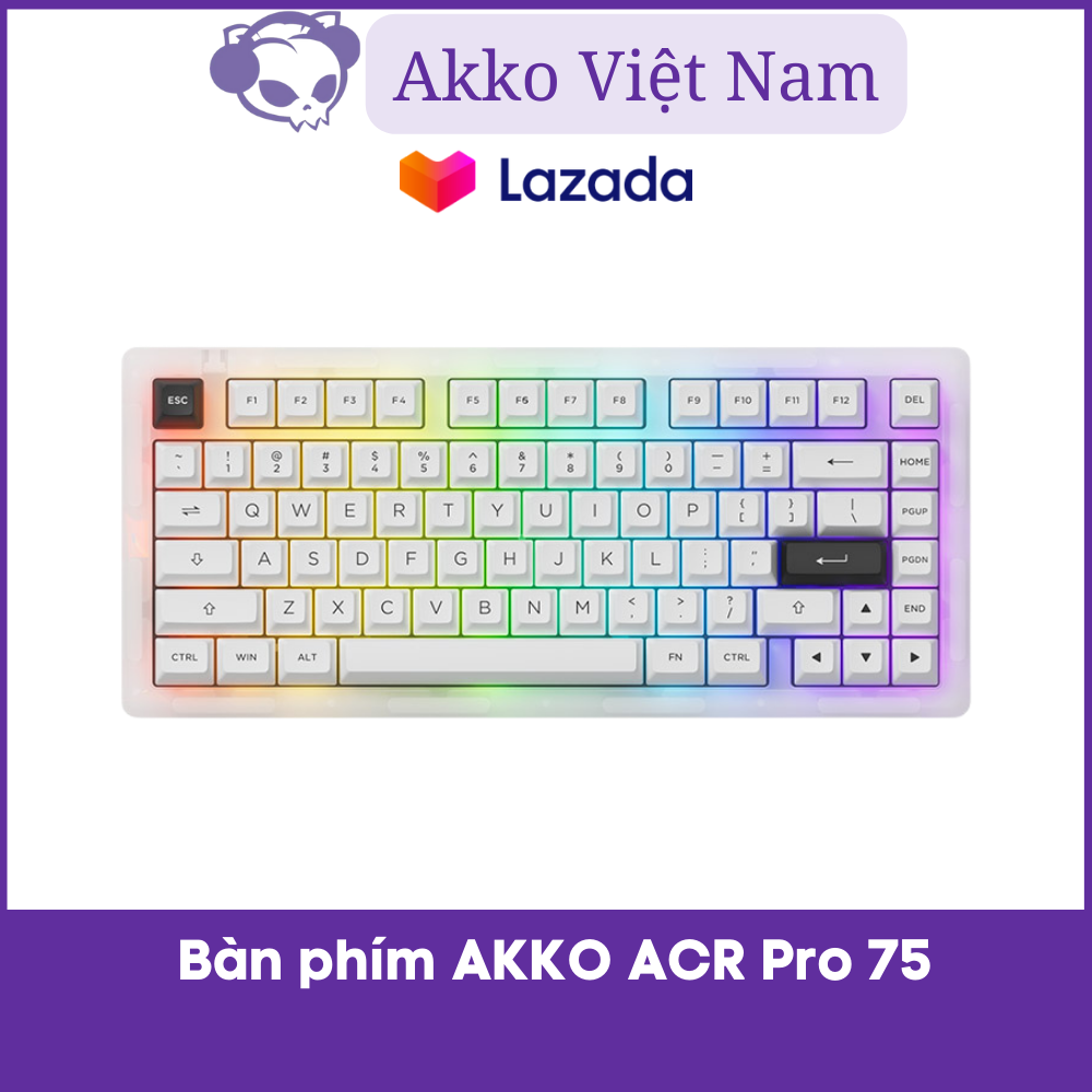 Bàn phím cơ AKKO ACR Pro 75 (RGB / Hotswap / AKKO CS Crystal / Gasket Mount)