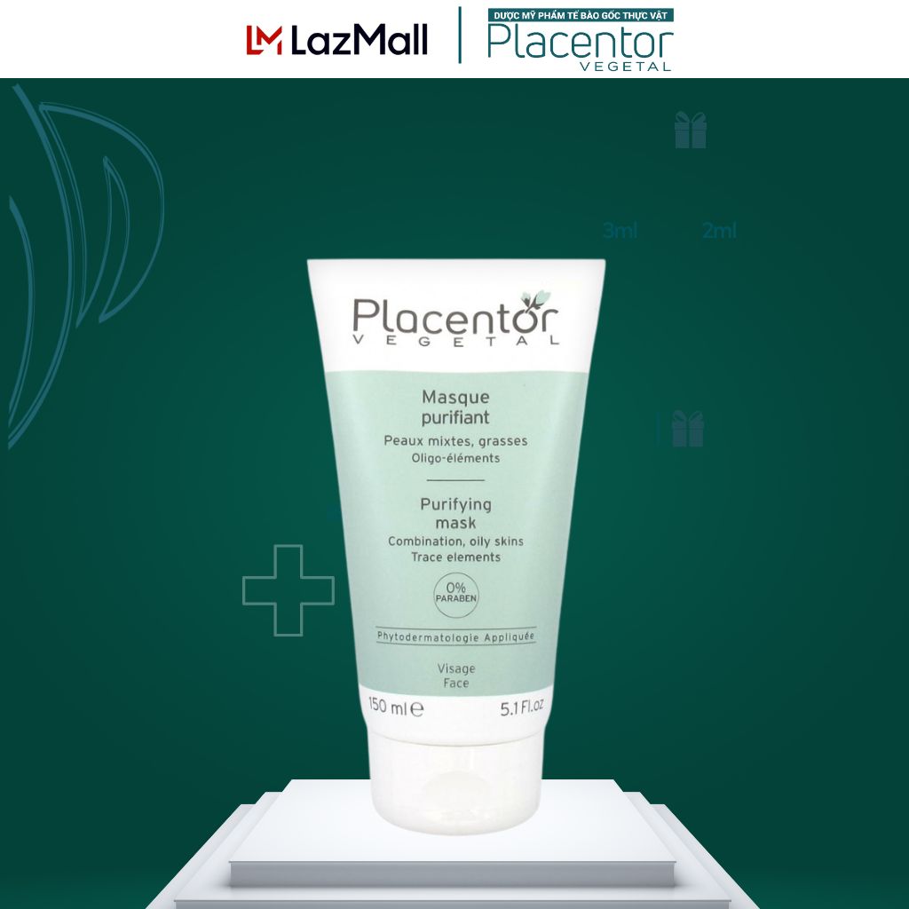 Mặt Nạ Đất Sét Thanh Lọc dưỡng ẩm Từ Thực Vật Placentor Purifying Mask