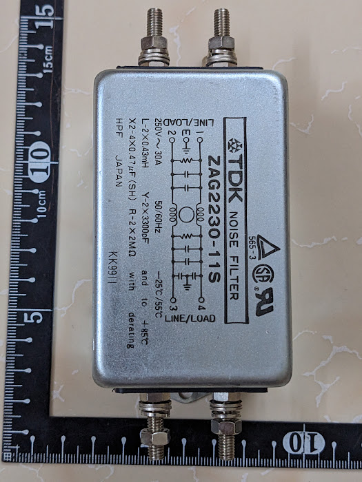 Lọc nguồn TDK 1 pha 30A Japan tháo tủ còn mới