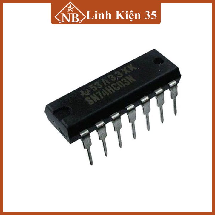IC logic 74HC03 2-Input NAND DIP14