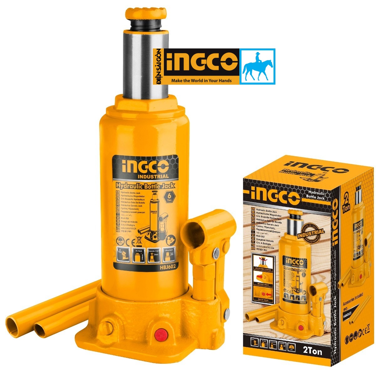 Con đội kích đội thủy lực 6 tấn ingco hbj602