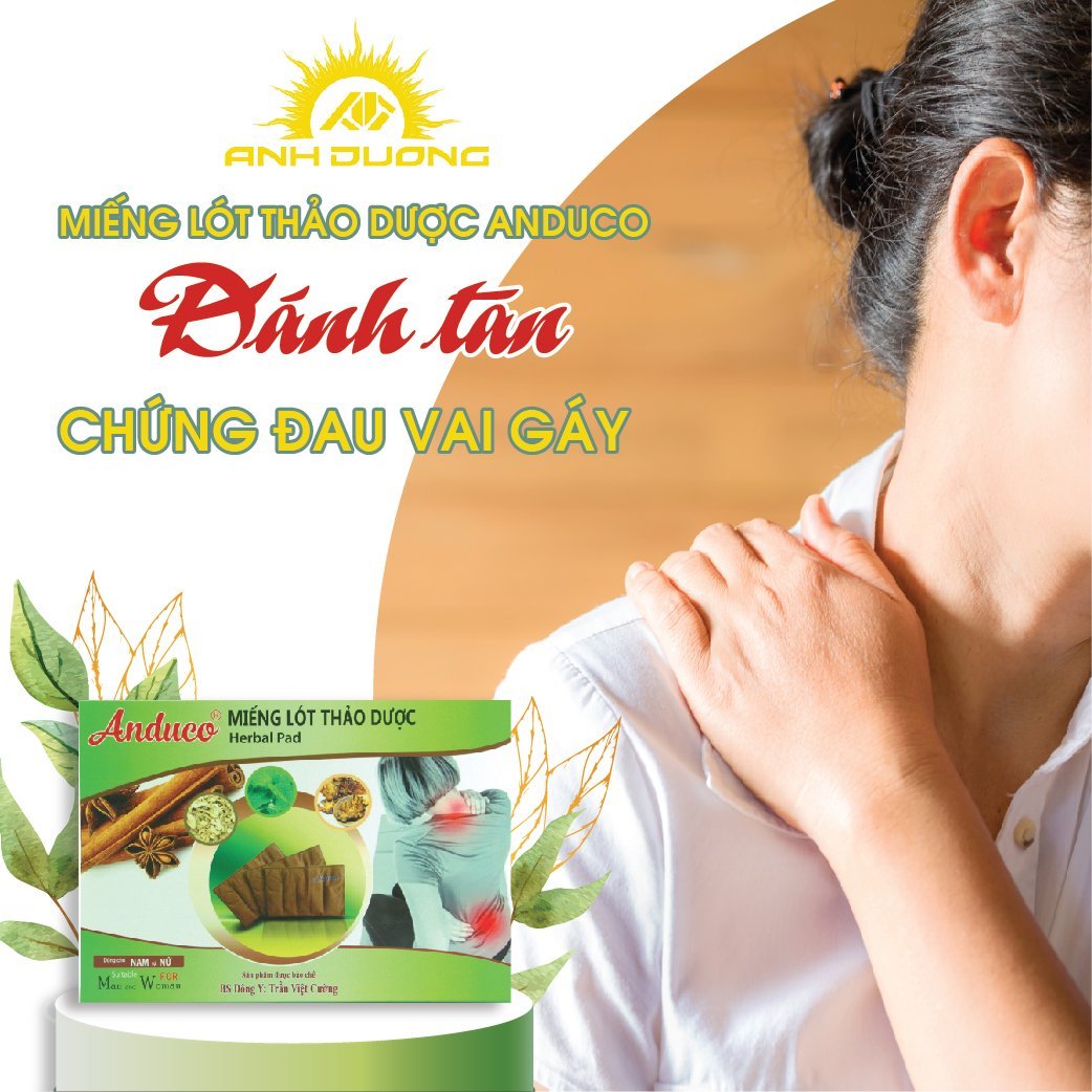 Anh Duong Herbal Pads - Supports Warming and Relaxing the Neck, Shoulders, Nakes, Back and Spine Area