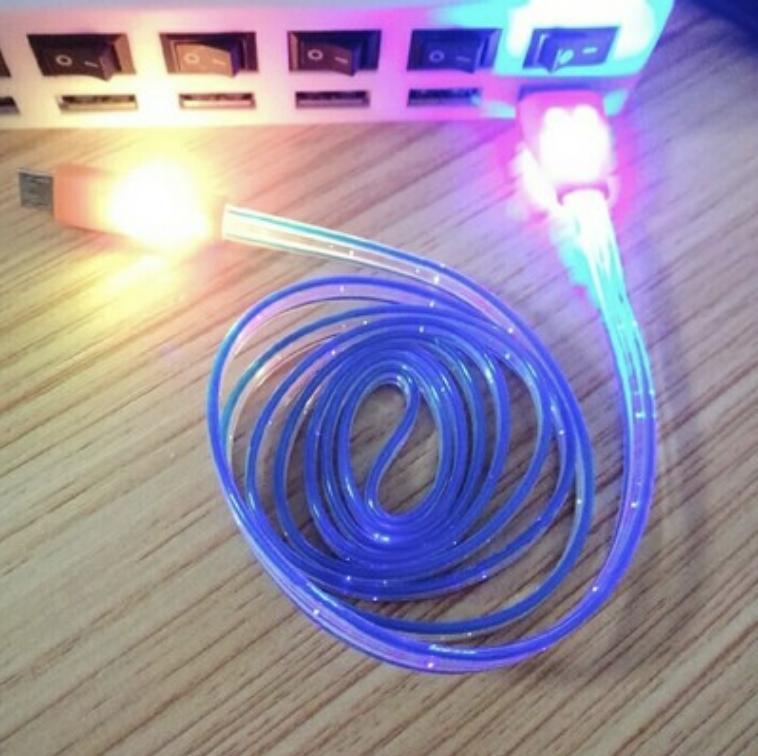 Dây sạc tốt có đèn led chống đứt, cổng Micoro USB cho Android: Samsung, Oppo, HTC,,, dài 1m