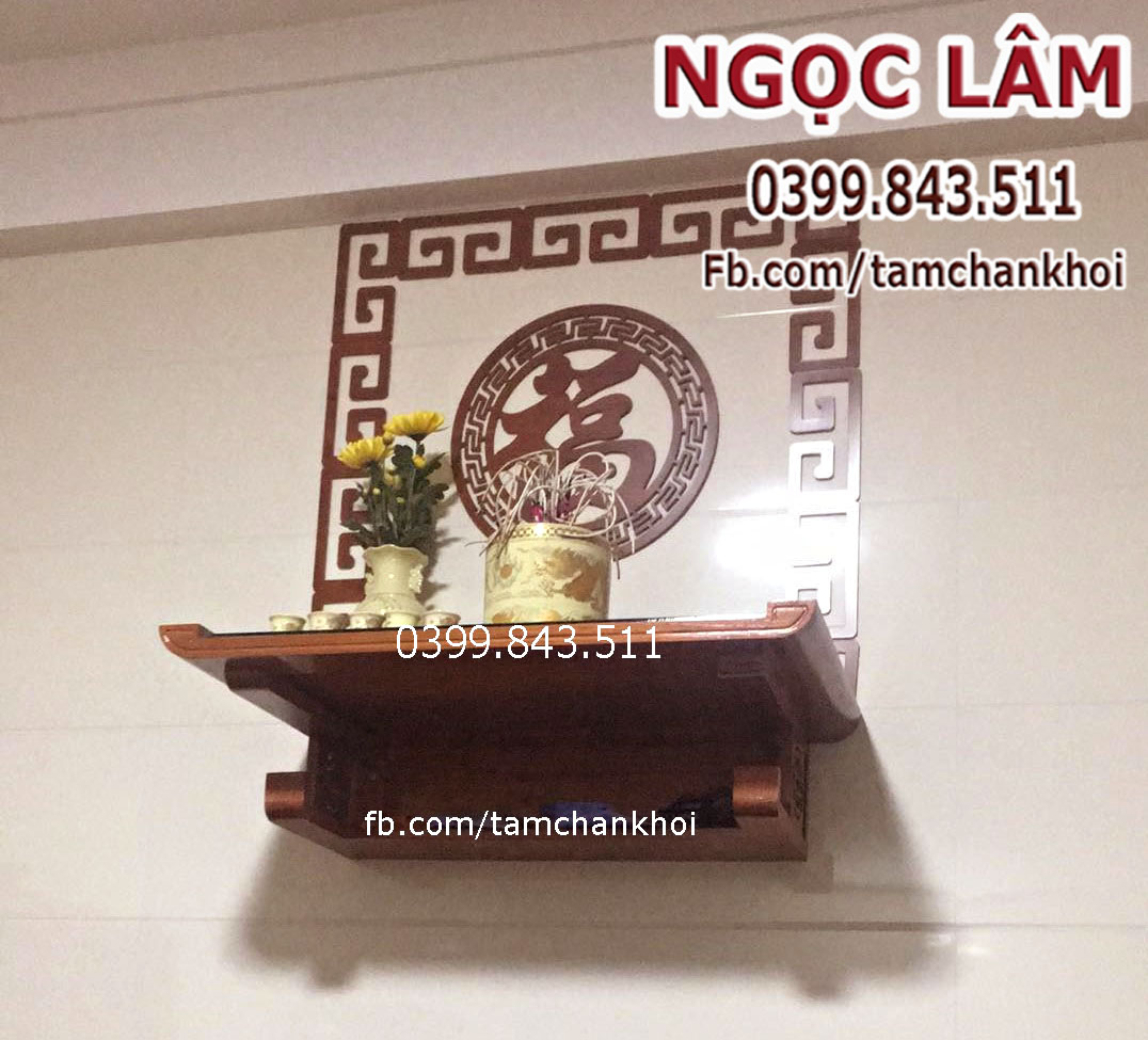 Ốp trang trí ban thờ 41x41cm chữ Phúc