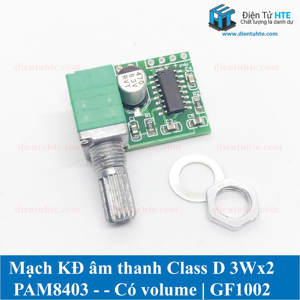 Mạch khuếch đại âm thanh pam8403 3wx2 hifi có volume