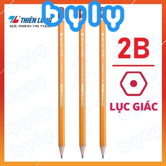 Bút chì gỗ ruột chì 2B Thiên Long GP-018 - ByLy Store