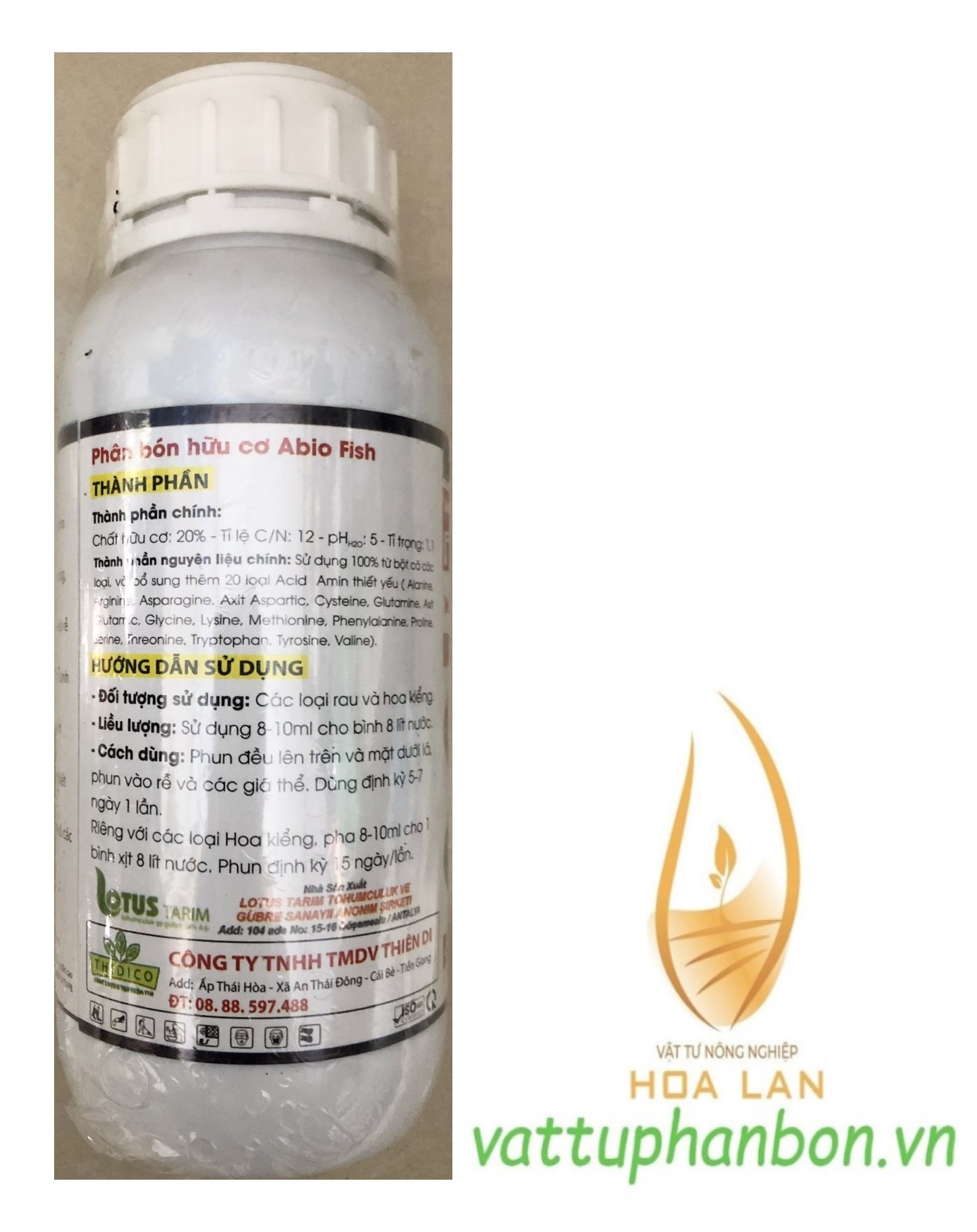 Phân Đạm Cá Mỹ Bio Fish không mùi Fish - Bio - #116A# 500ml