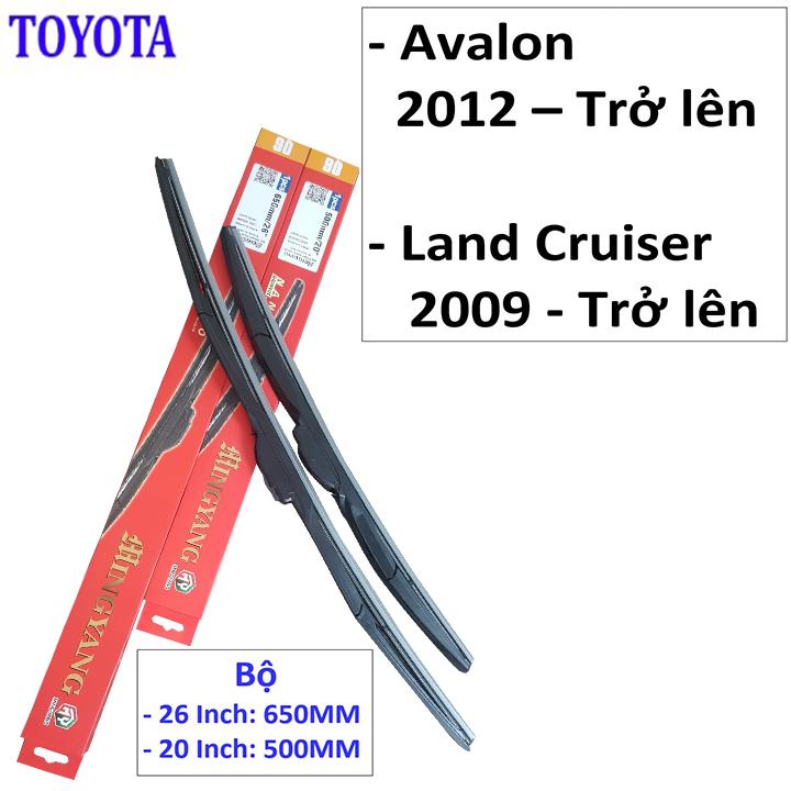 Toyota Land Cruiser 2009 or above and Avalon 2012 or higher nano universal car rain wiper blade kit