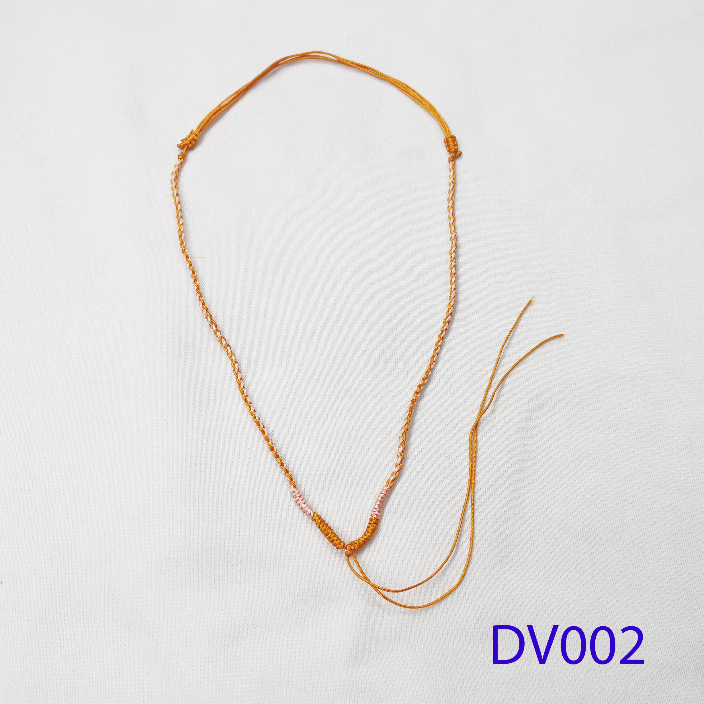 [HCM]Dây chuyền vải cam hồng dv002