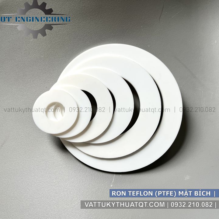 Gioăng/Ron Teflon - PTFE Chịu Nhiệt Lắp Cho Mặt Bích