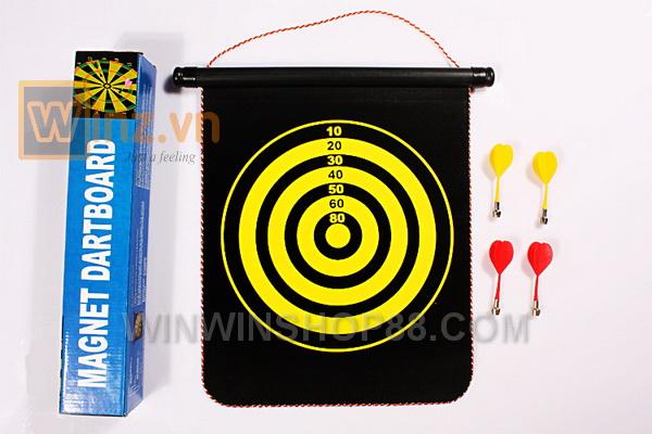 [HCM]Bảng phóng phi tiêu nam châm 15 inch (2 mặt game)