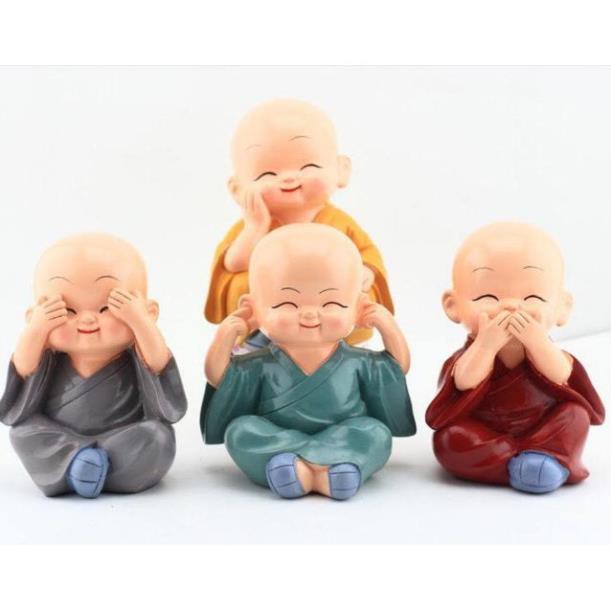 Bộ tượng 4 chú tiểu dễ thương shopanhthu