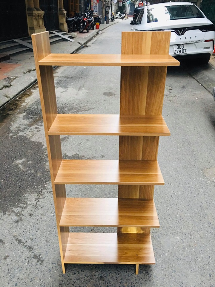 ( Có video ) Kệ gỗ trang trí, kệ góc tường gỗ 5 tầng [giao màu ngẫu nhiên]