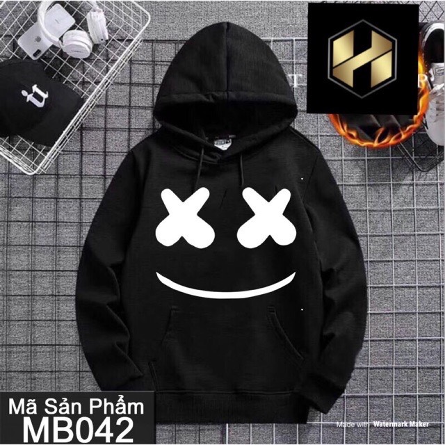 Áo hoodie unisex mặt cười có bigsize đến hơn 100kg vải nỉ bông ngoại cao cấp
