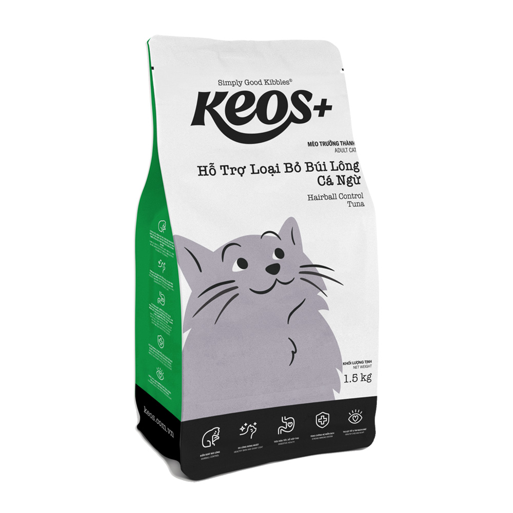 Thức ăn hạt cho mèo mọi lứa tuổi keos
