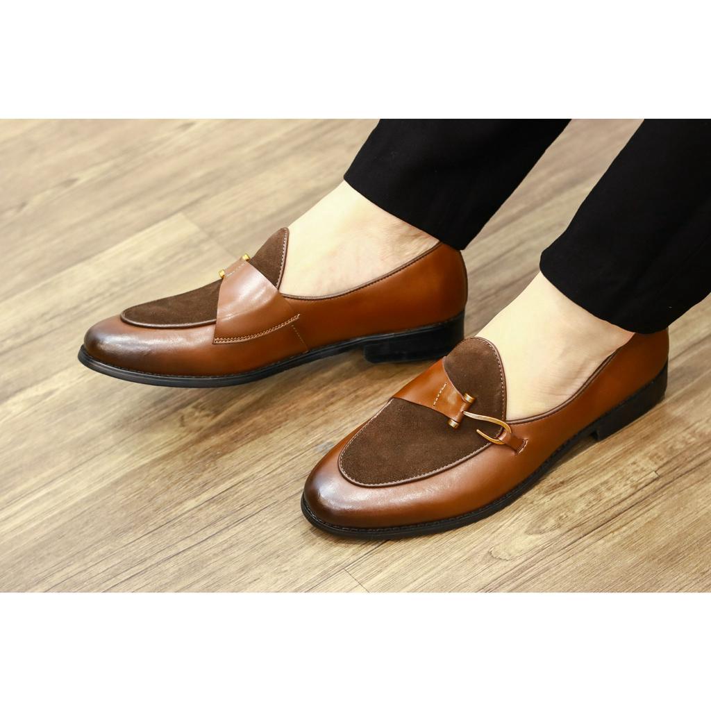 Giầy Lười Da Mờ Đế Tăng Chiều Cao 3cm,Mẫu Công Sở Mới Nhất Năm