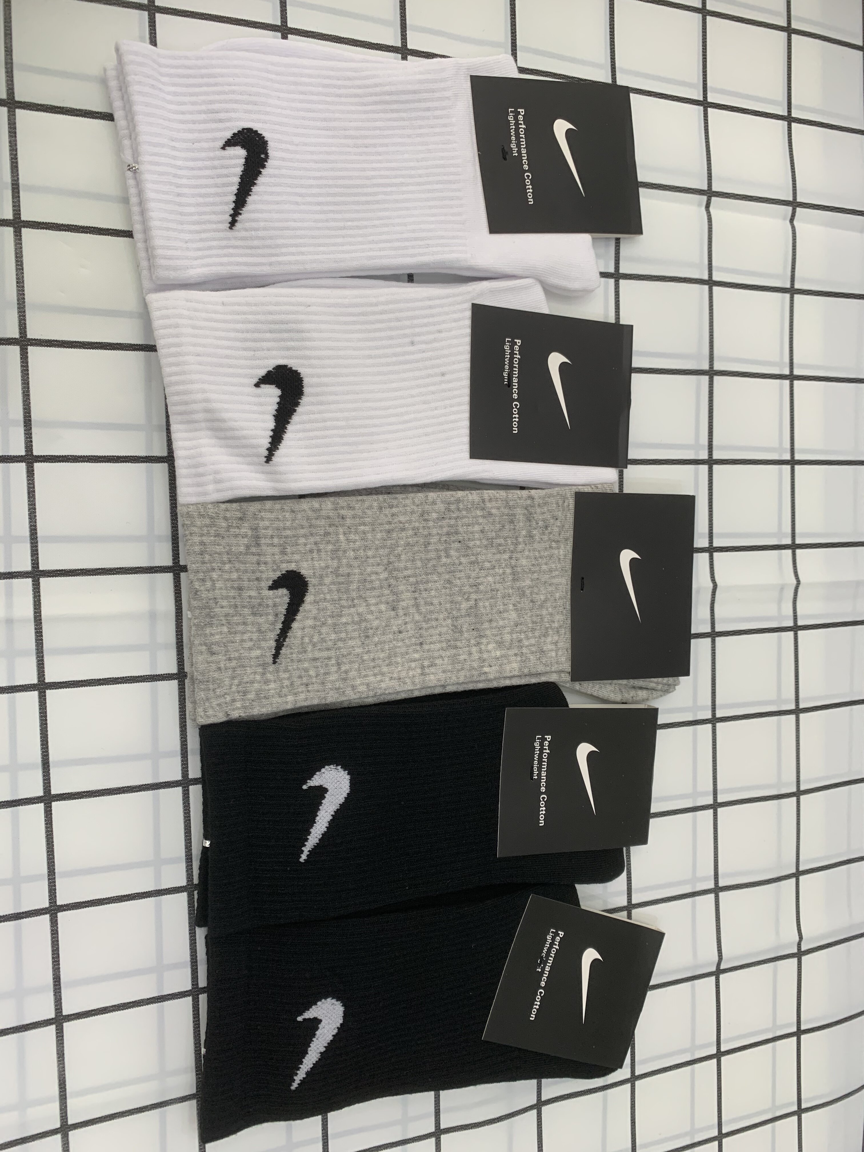 [HCM]Combo 5 vớ Nike basic thể thao cổ cao