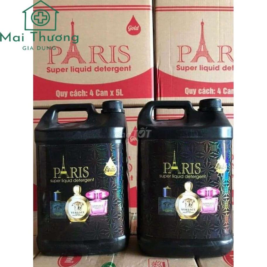 1 Thùng 4 Can Nước Giặt Paris 5000ml Siêu Thơm