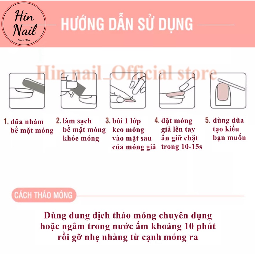 Móng tay giả form dài họa tiết bắt mắt hottrend mới
