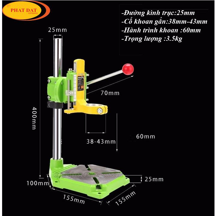 Khung Gắn Máy Khoan Thành Máy Khoan Bàn Cao Cấp-Khung Gắn Máy Khoan Cao Cấp