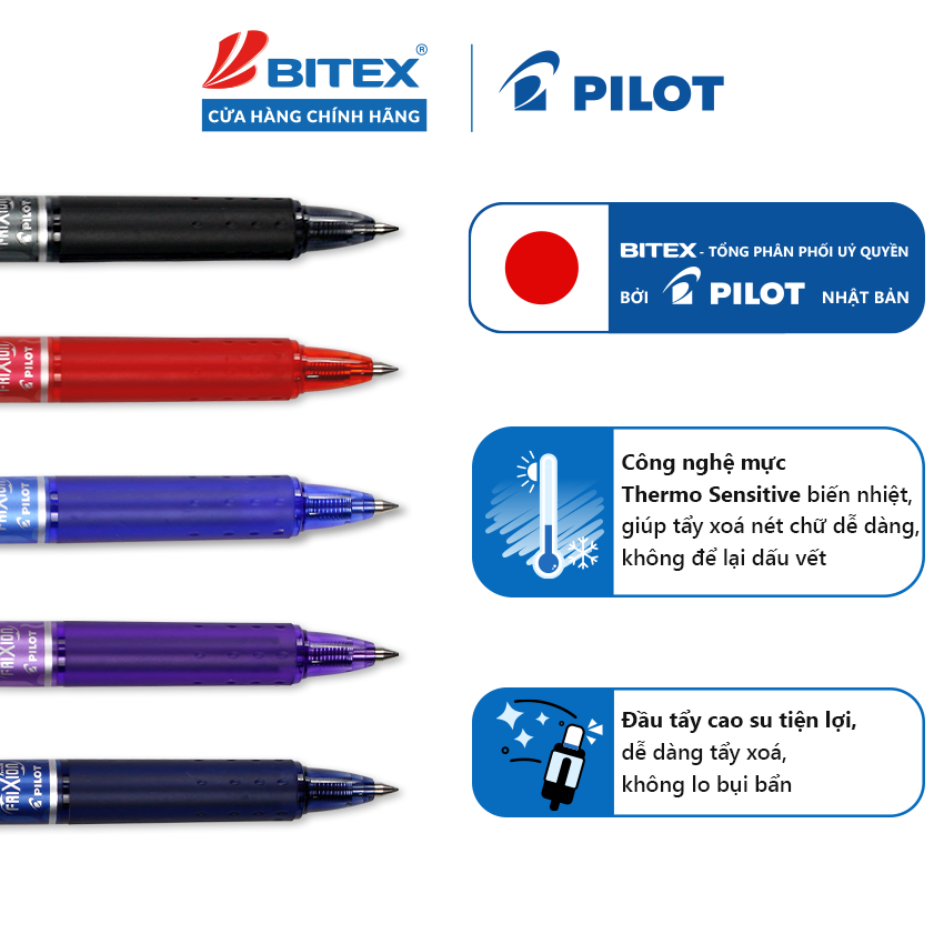 Bút Xoá được Pilot Frixion ball Clicker