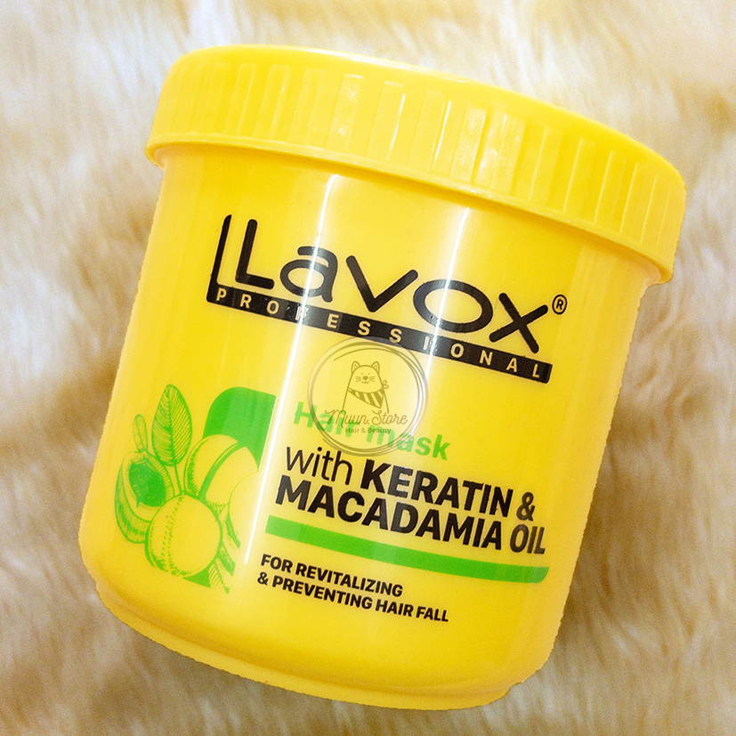 Kem Hấp Ủ Tóc Phục Hồi Hư Tổn Lavox Keratin & Macadamia 500ml và 1000ml