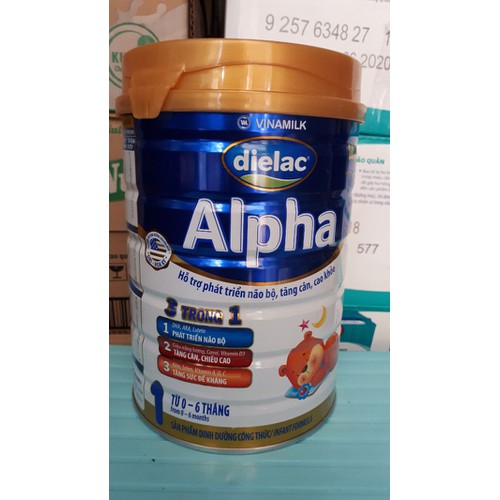 Sữa bột Dielac Alpha 1 Lon 900g - Dành cho bé 0-6 tháng - HSD luôn mới
