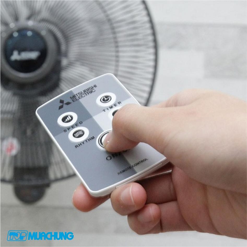 Remote cho quạt Mitsubishi (Mẫu xám đã có pin)