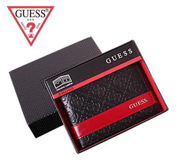 Ví nam guess men's leather bifold with fashion details - 31gu13x008