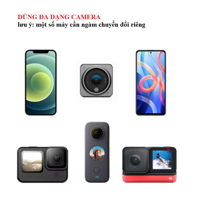 Vòng đeo cổ TELESIN dành cho Gopro , gắn điện thoại và Action camera- Hàng chính hãng