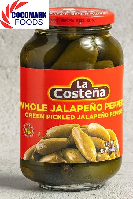 Ớt Trái Ngâm La Costena Whole Jalapeno Peppers 440g